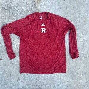 Adidas Red Long Sleeve Shirt with R Logo